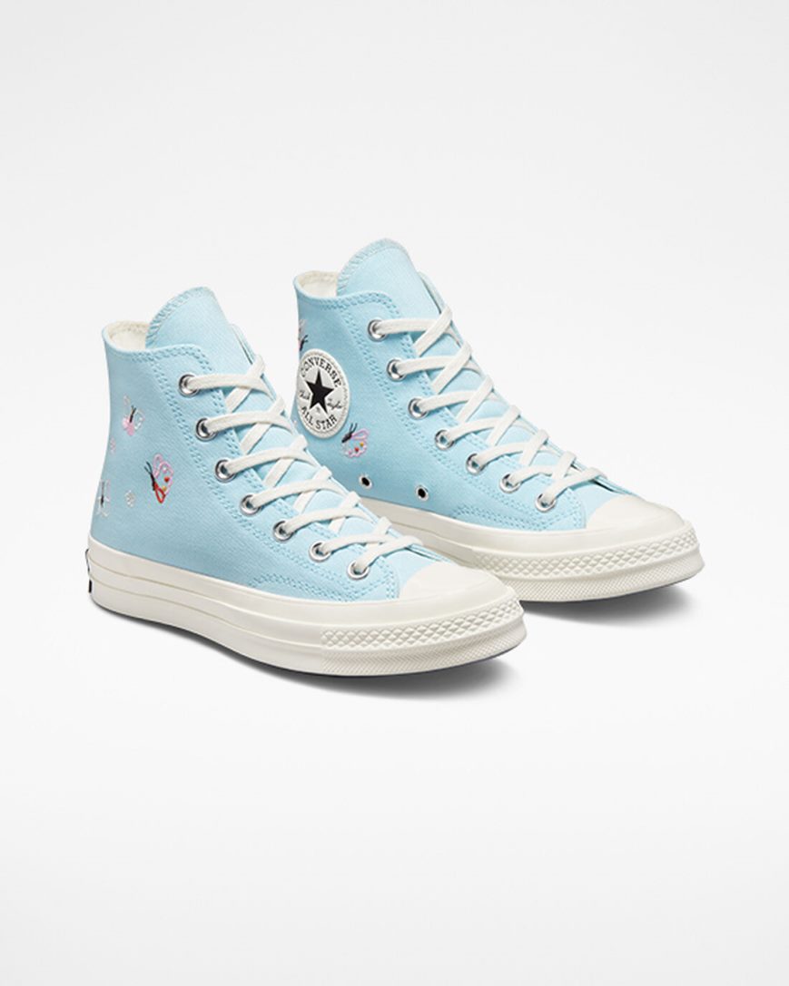 Women's Converse Chuck 70 Butterfly Wings High Top Shoes Blue / Black | AU 60514K